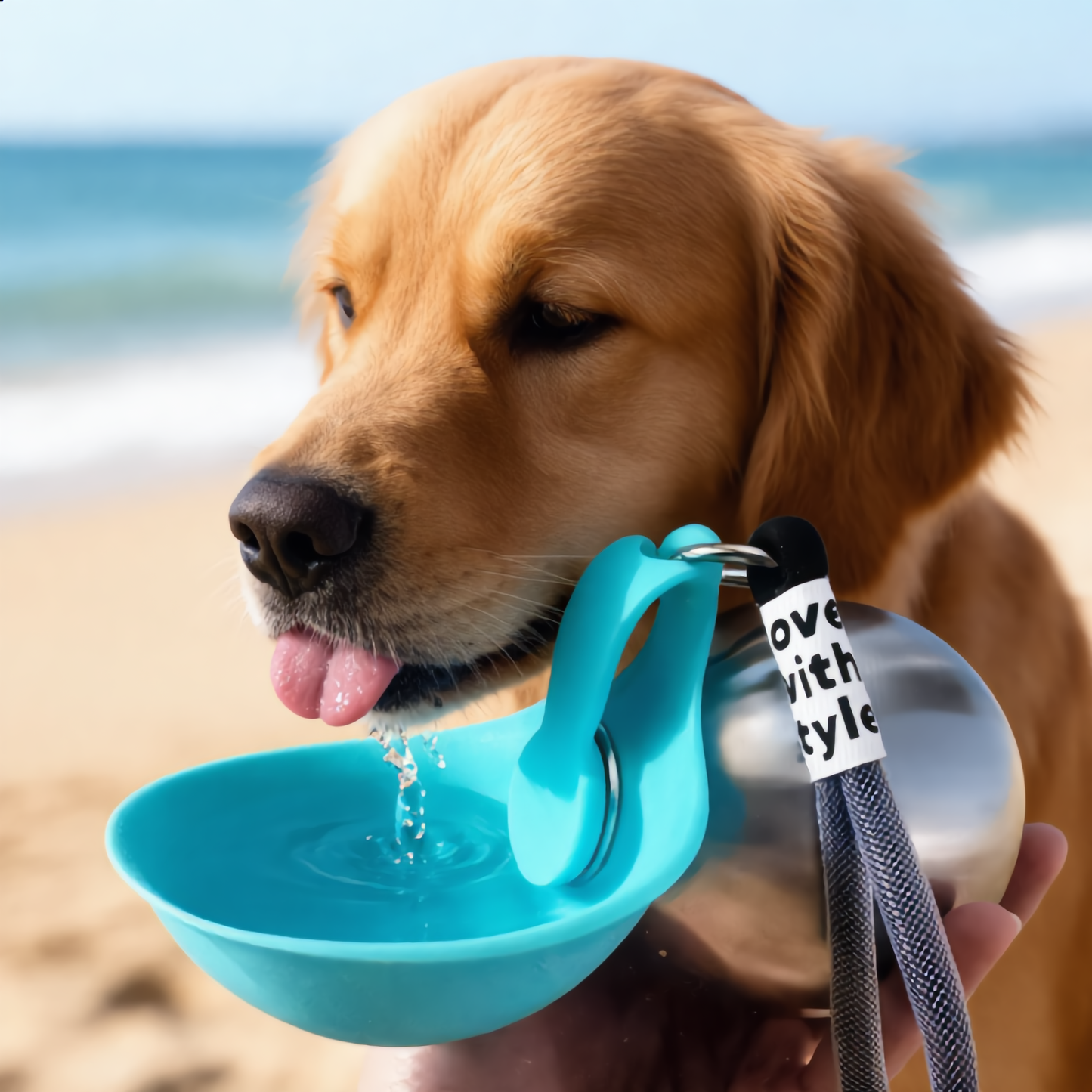 Stainless Steel Portable Pet Travel Bowl Outdoor Dog